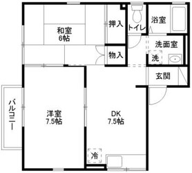 ジュネス・東の物件間取画像